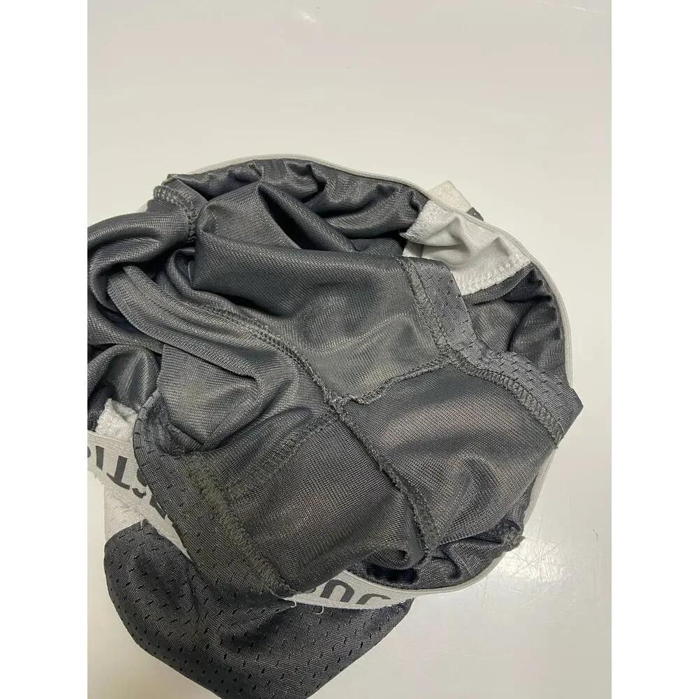 Justice Girls Shorts‎ Size 10 Gray White Mesh Athletic Gym